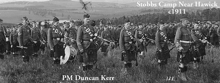 Pipe Major Duncan Kerr, Stobs1911
