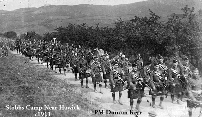 Pipe Major Duncan Kerr at Stobs @ 1911