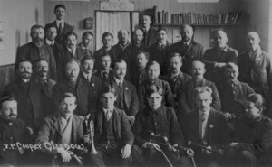 German prisoners and Interness in YMCA hut @ 1915-16